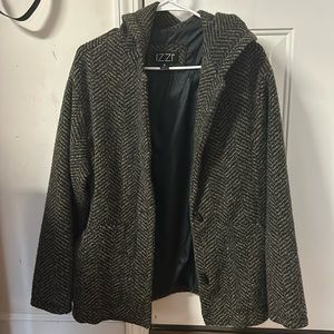 IZZI BLACK AND BROWN JACKET